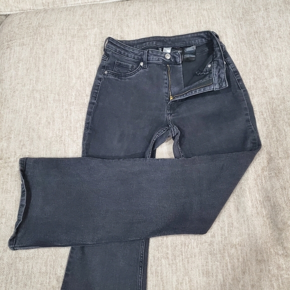Women's Black Flared Jeans - Picture 2 of 8